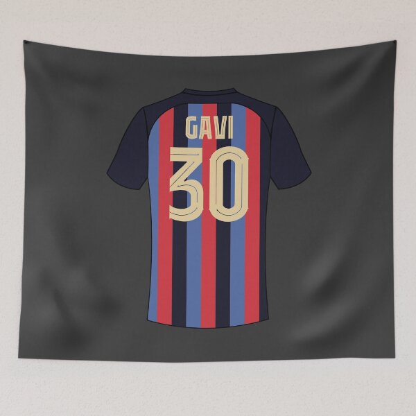 Item preview, Gavi barcelona football jersey number 30 designed and sold by Justtrendytees.