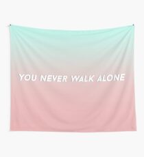 BTS YNWA - You Never Walk Alone Aesthetic Gradient Wall Tapestry