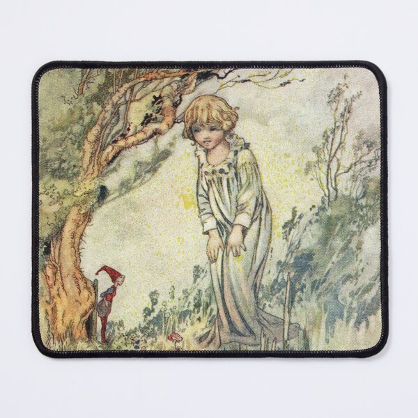 Item preview, Bridget and Gnome by Charles Robinson designed and sold by vintage-art.