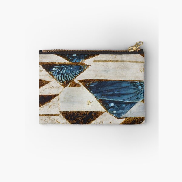 Item preview, Wood pattern 3 with blue triangles  designed and sold by fizzribbit.