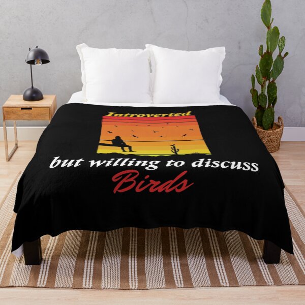Item preview, Introverted But Willing to Discuss Birds - Retro Vintage designed and sold by sbe-zone.