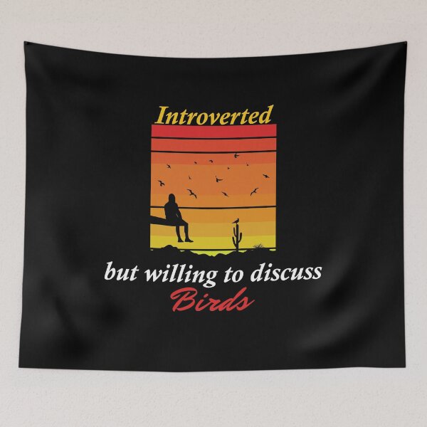 Item preview, Introverted But Willing to Discuss Birds - Retro Vintage designed and sold by sbe-zone.