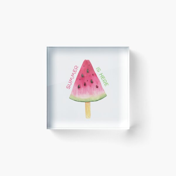 Item preview, Summer is here, with cute and fresh watermelon sundae design T-Shirt designed and sold by Tarikbouchmal.