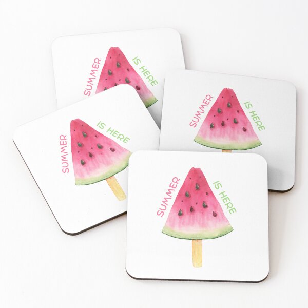 Item preview, Summer is here, with cute and fresh watermelon sundae design T-Shirt designed and sold by Tarikbouchmal.