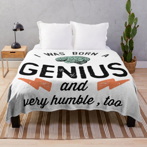 Item preview, Funny and Sarcastic Born a Genius designed and sold by wingstar.