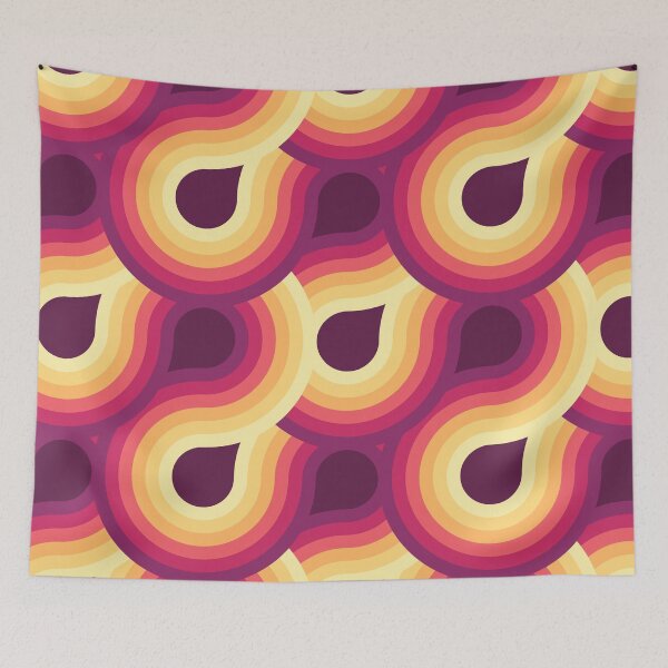 Item preview, Pink Gradient Retro Circles designed and sold by zeljkica.