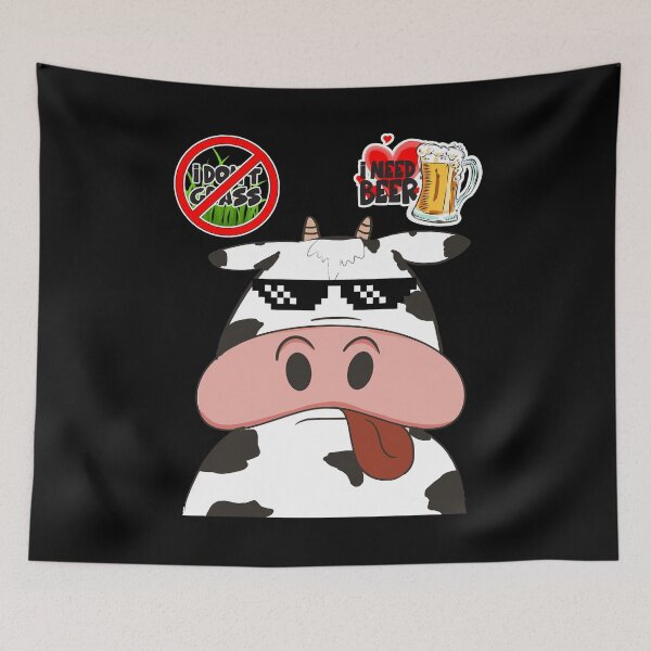 Item preview, Cow, Wagyu, I don't glass, I need beer, (B) designed and sold by Vaccine159.