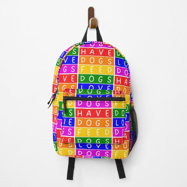 Item preview, Have dogs, feed dogs, love dogs - Basic colors rainbow designed and sold by RainbowWordLand.