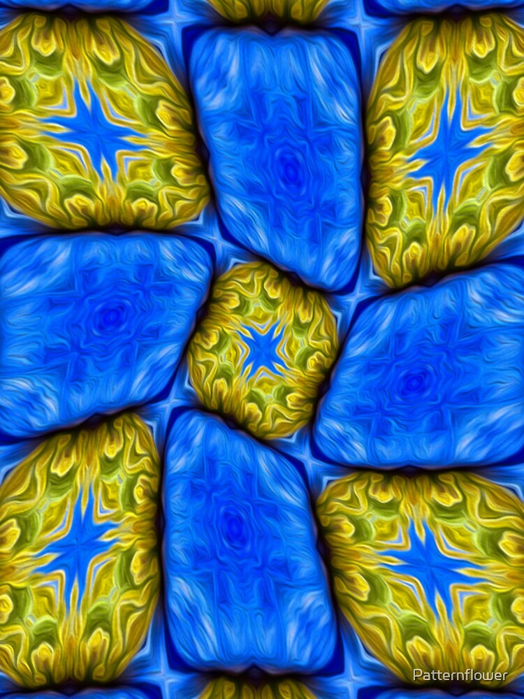 Thumbnail 5 of 5, iPhone Case, Blue daisy pattern designed and sold by Patternflower.
