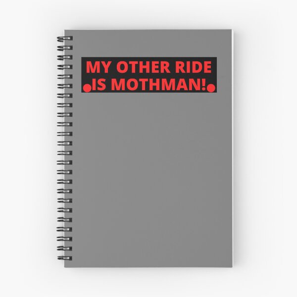 Item preview, My other ride is Mothman - Funny vinyl cryptid moth man bumper sticker designed and sold by Ssimo30.