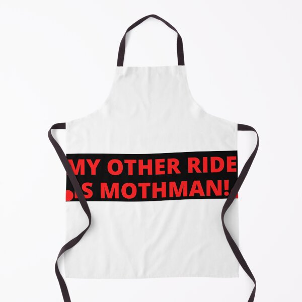 Item preview, My other ride is Mothman - Funny vinyl cryptid moth man bumper sticker designed and sold by Ssimo30.
