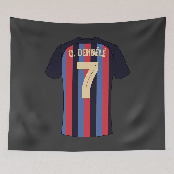 Item preview, Ousmane dembele Barcelona football jersey designed and sold by Justtrendytees.