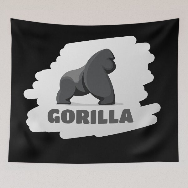 Item preview, Gorilla Silverback Ape | on Black designed and sold by Teenker.