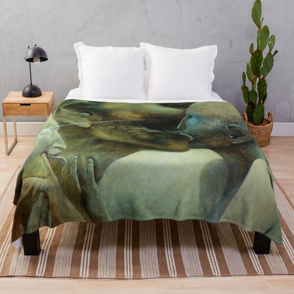 Item preview, Untitled (Kissing), by Zdzisław Beksiński designed and sold by JustContemplate.