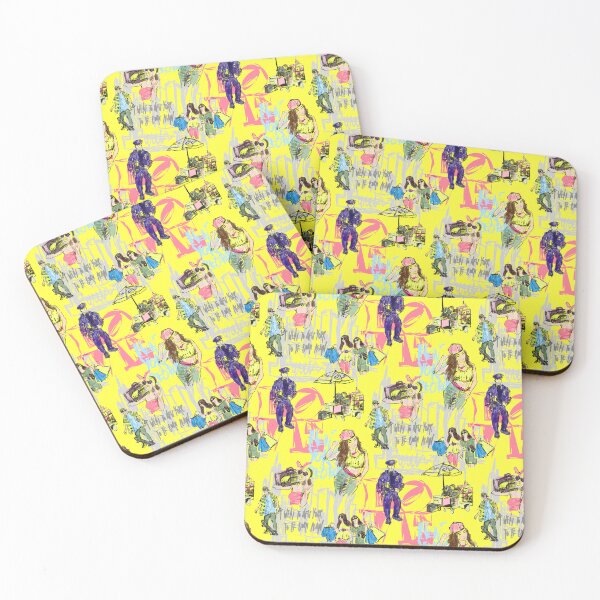 Item preview, NY LOVE yellow designed and sold by Alessandro Remo Mazzoni Remotextiles.