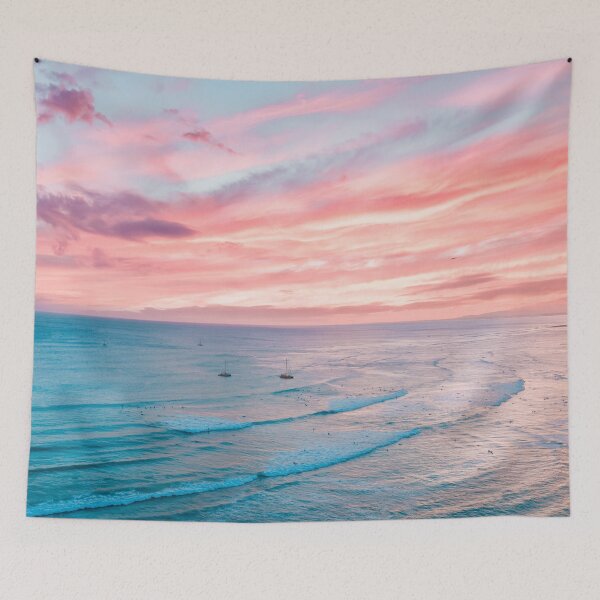 Item preview, Pink Cotton Candy Sky, Ocean Waves, Pink Sunset designed and sold by newburyboutique.