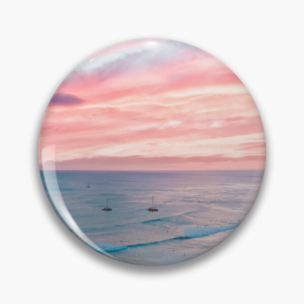 Item preview, Pink Cotton Candy Sky, Ocean Waves, Pink Sunset designed and sold by newburyboutique.