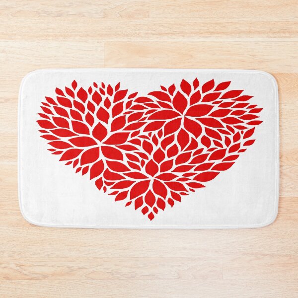 Item preview, Red Floral Pattern Heart  designed and sold by Deborah Camp.