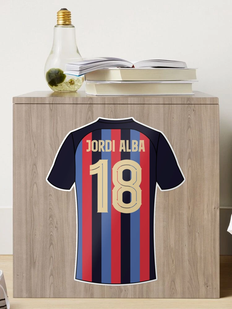 Jordi alba Barcelona football jersey number 18