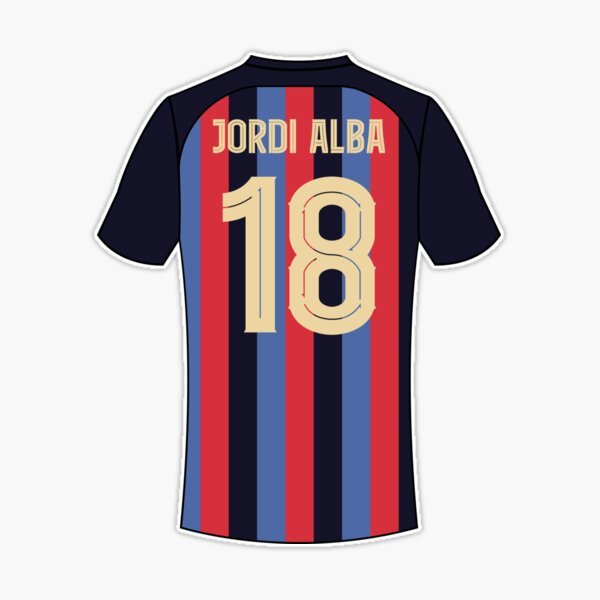 FCバルセロナ JORDI ALBA 18番 ユニフォーム Jordi alba Barcelona football jersey number 18