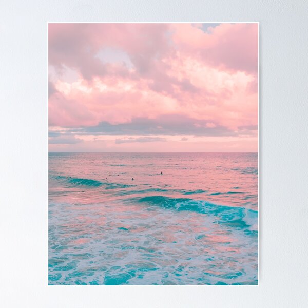 Item preview, Pink Cotton Candy Ocean Sunset designed and sold by newburyboutique.