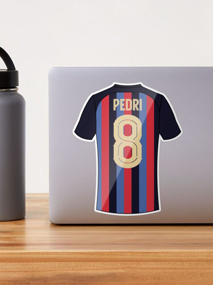 Pedri Barcelona football jersey number 8 Poster for Sale by Justtrendytees