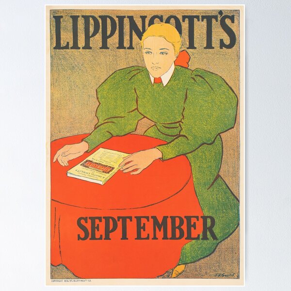 Item preview, LIPPINCOTT'S SEPTEMBER 1896 Artist Joseph J Gould Jr Vintage American Magazine Poster  designed and sold by retroposters.