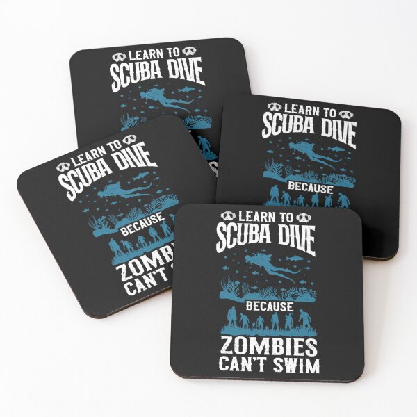Item preview, Diving Diver Learn To Scuba Dive Zombies Can't Swim designed and sold by Zaidan16.
