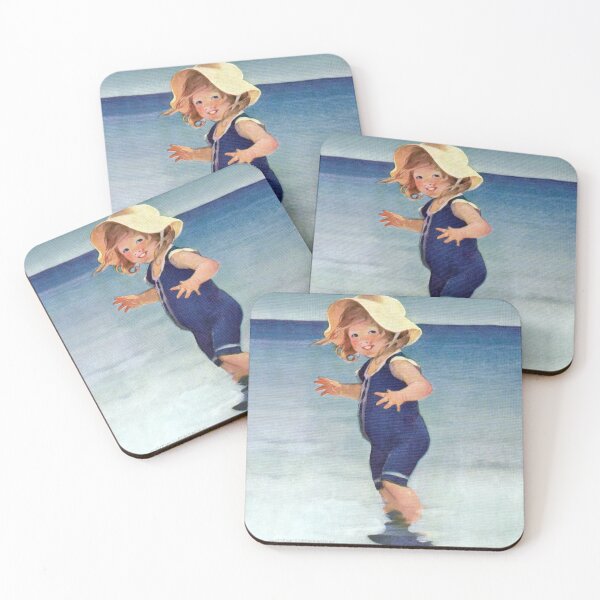 Artikelvorschau, Vintage Girl in Sea von Jessie Willcox Smith entworfen und verkauft von vintage-art.