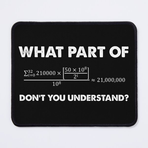 Item preview, What Part of 21 Million Bitcoins (Bitcoin) Don't You Understand? designed and sold by johnta17.