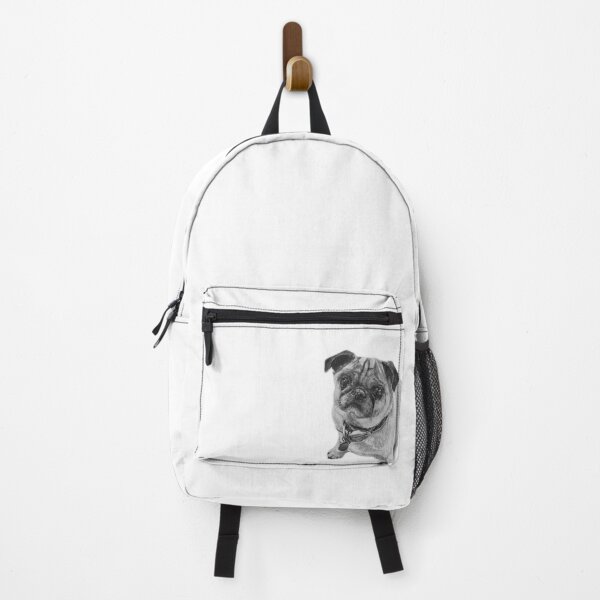 Item preview, Cute Sitting Pug Graphite Drawing designed and sold by ElijartJane.
