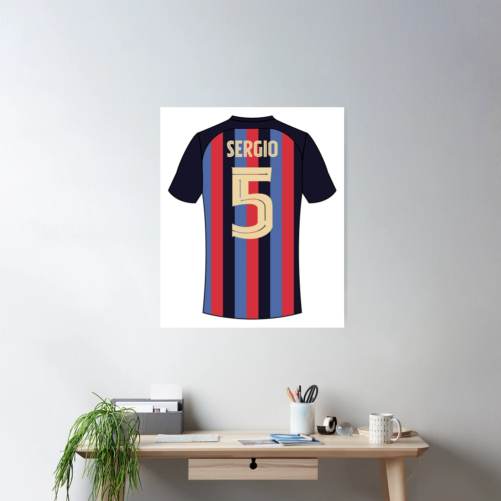 Sergio busquets Barcelona football jersey number 5