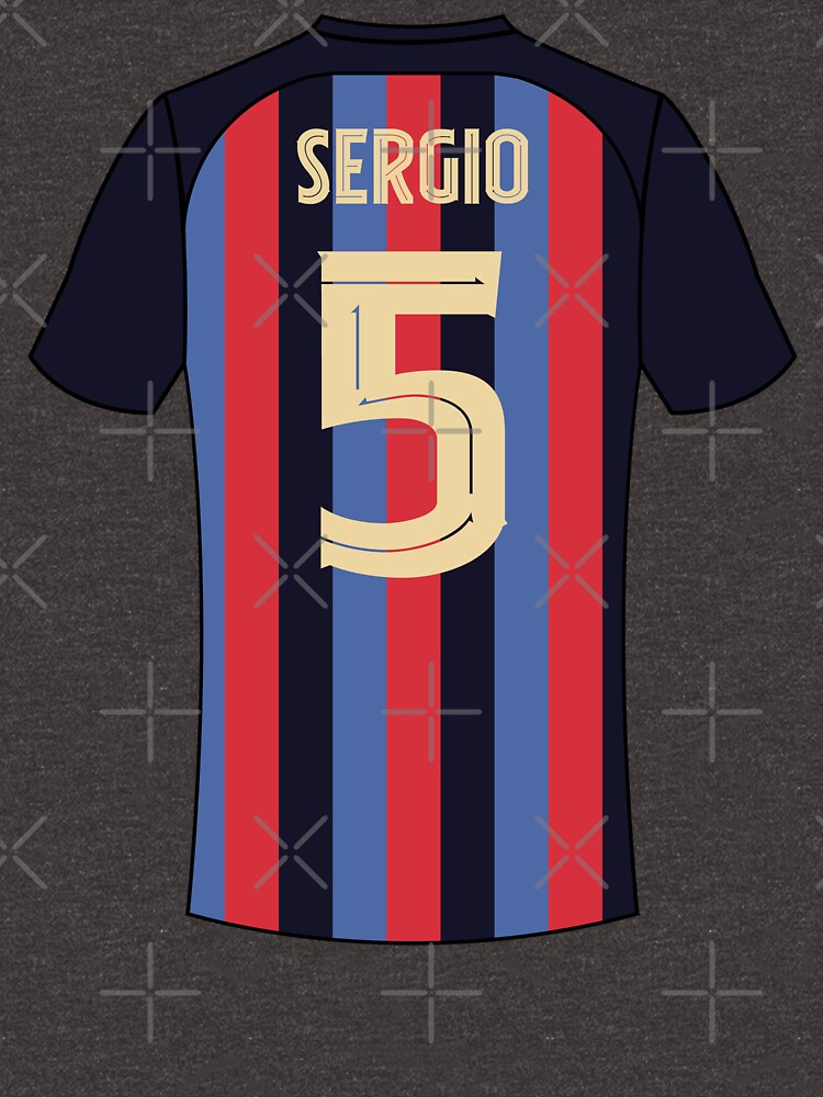 Uomo Maglia Sergio Busquets #5 Nero Kit Gara Away 2023/24 Maglietta