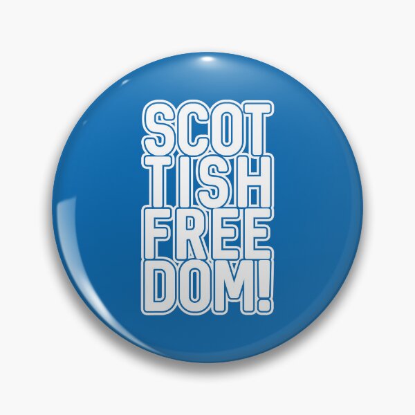 Item preview, SCOTTISH FREEDOM!, Scottish Independence White and Saltire Blue Text Slogan designed and sold by MacPean.