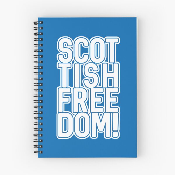 Item preview, SCOTTISH FREEDOM!, Scottish Independence White and Saltire Blue Text Slogan designed and sold by MacPean.