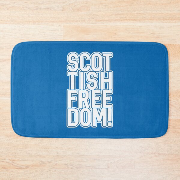 Item preview, SCOTTISH FREEDOM!, Scottish Independence White and Saltire Blue Text Slogan designed and sold by MacPean.