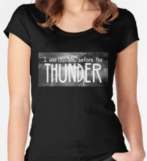 Thunder - Imagine Dragons lyrics Women's Fitted Scoop T-Shirt