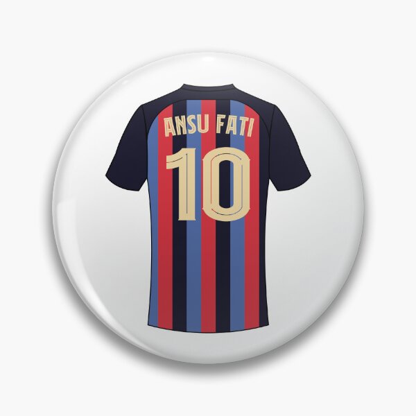 Item preview, Ansu Fati Barcelona football jersey number 10 designed and sold by Justtrendytees.