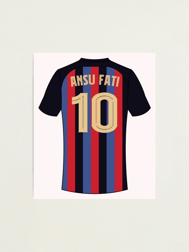 FC Barcelona ANSU FATI 10 シャツ 2021-22 Barcelona Home Shirt Ansu Fati #10 - 8/10 - (M)