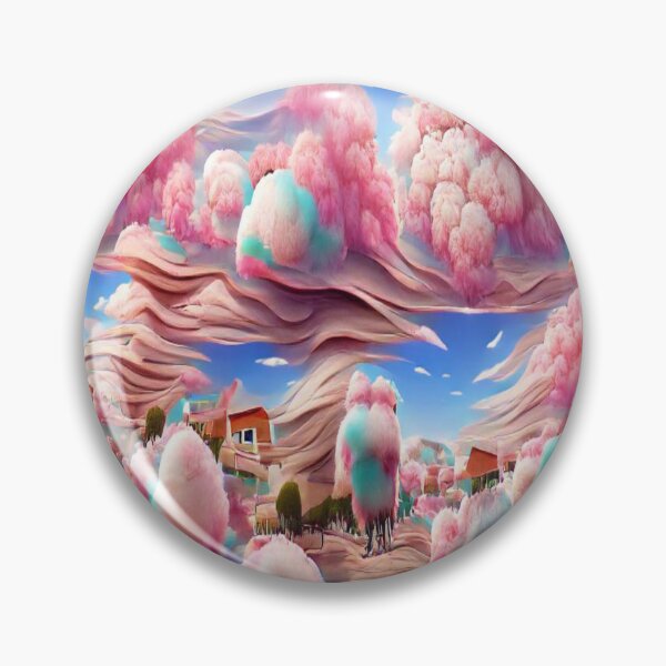 Item preview, surreal candyf loss landscape designed and sold by kharamoot.