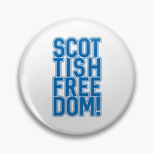 Item preview, SCOTTISH FREEDOM!, Scottish Independence Saltire Blue and White Text Slogan designed and sold by MacPean.