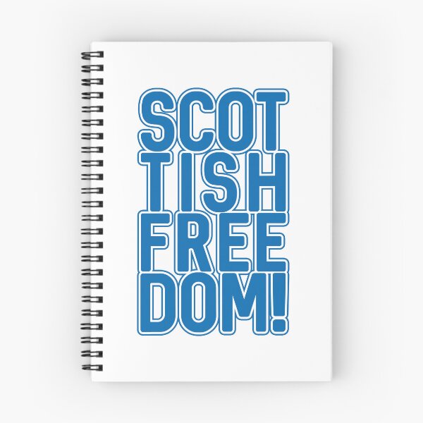 Item preview, SCOTTISH FREEDOM!, Scottish Independence Saltire Blue and White Text Slogan designed and sold by MacPean.