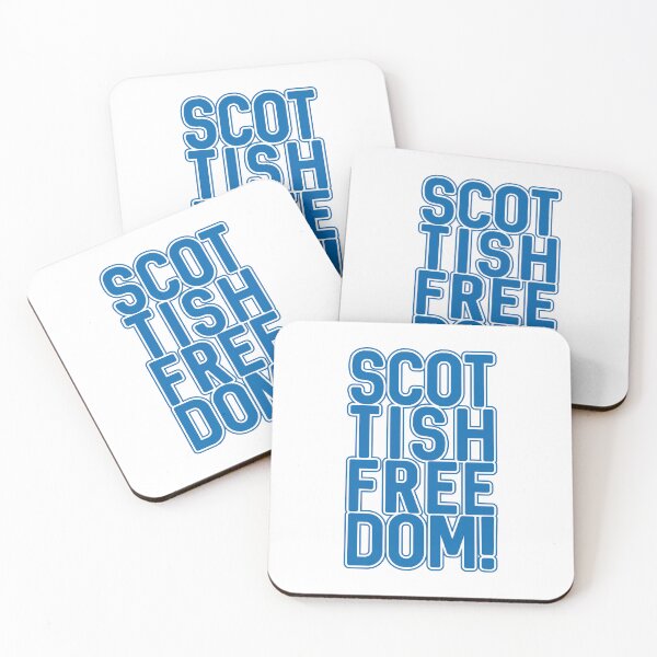 Item preview, SCOTTISH FREEDOM!, Scottish Independence Saltire Blue and White Text Slogan designed and sold by MacPean.