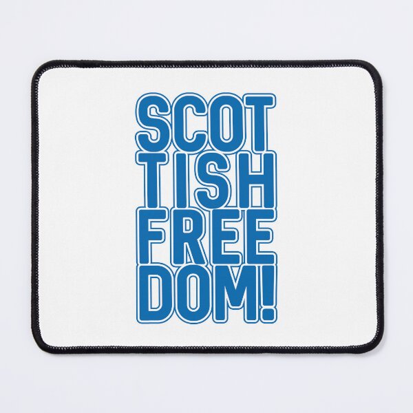 Item preview, SCOTTISH FREEDOM!, Scottish Independence Saltire Blue and White Text Slogan designed and sold by MacPean.
