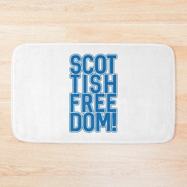 Item preview, SCOTTISH FREEDOM!, Scottish Independence Saltire Blue and White Text Slogan designed and sold by MacPean.