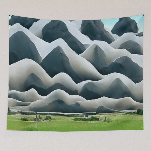Item preview, oddly satisfying surreal landscape designed and sold by kharamoot.