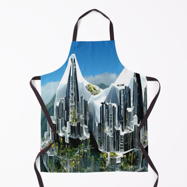 Item preview, futuristic city built into the floating mountain designed and sold by kharamoot.