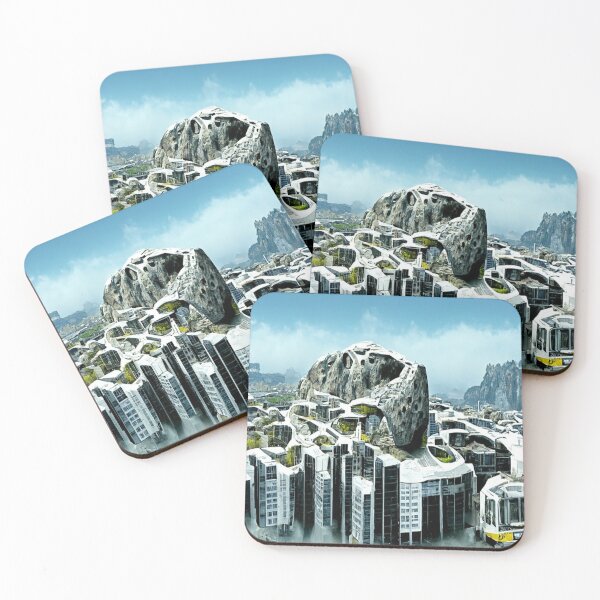 Item preview, A futuristic city built into a giant rock designed and sold by kharamoot.