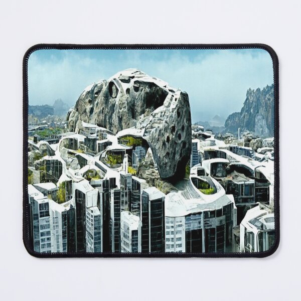 Item preview, A futuristic city built into a giant rock designed and sold by kharamoot.