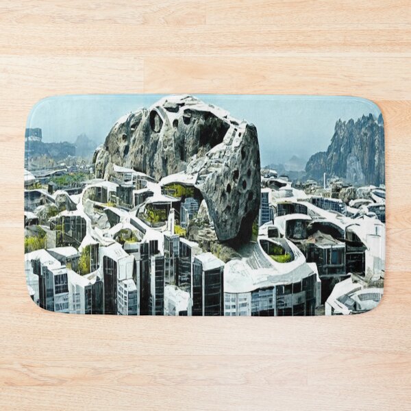 Item preview, A futuristic city built into a giant rock designed and sold by kharamoot.